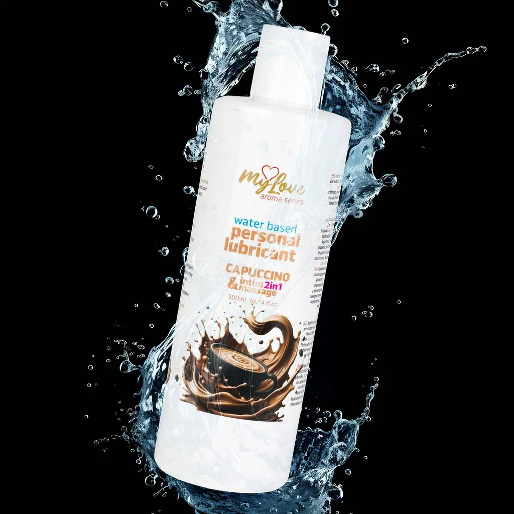 Лубрикант MyLove Aroma Series IntimMassage 2in1 Capuccino, 300 мл - фото 3