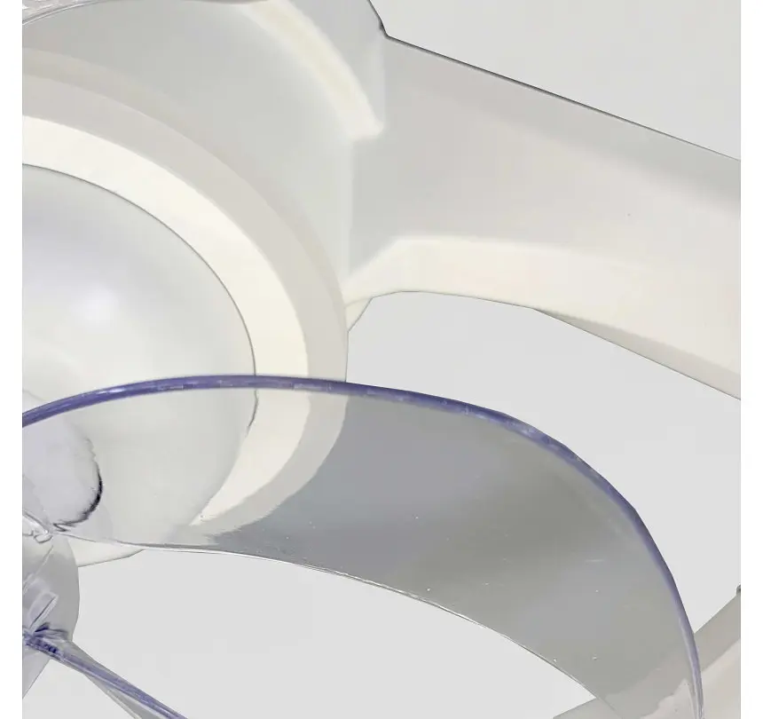 Стельова LED-люстра-вентилятор Artlight FS304GR, біла із сірою окантовкою, 73 Вт, від 10-18 м² - фото 5