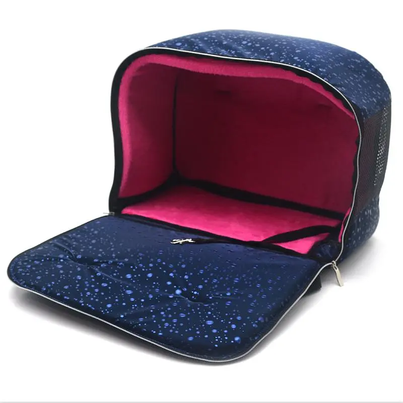 Сумка переноска тоннель для кошек и малых собак Zoo-hunt Марсель синяя №0 20х35х28 см - фото 5