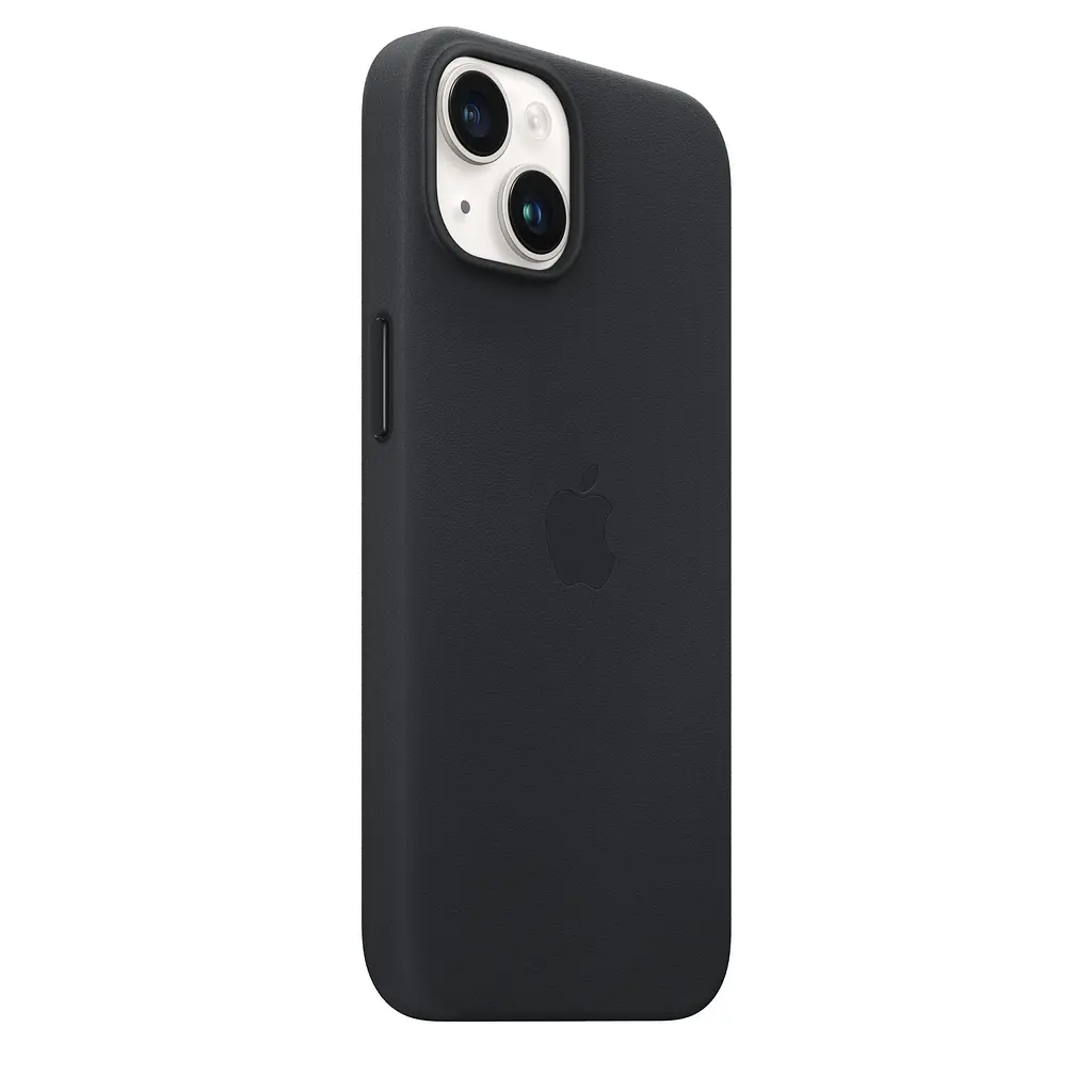 Чохол Leather Case with MagSafe для Apple iPhone 14 Midnight AAA [76980] - фото 2