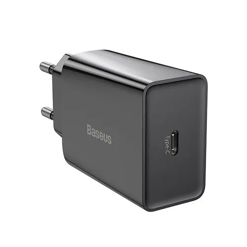 Мережевий зарядний пристрій Baseus Speed Mini Quick Charger 1C 20W EU чорний CCFS-SN01 - фото 2
