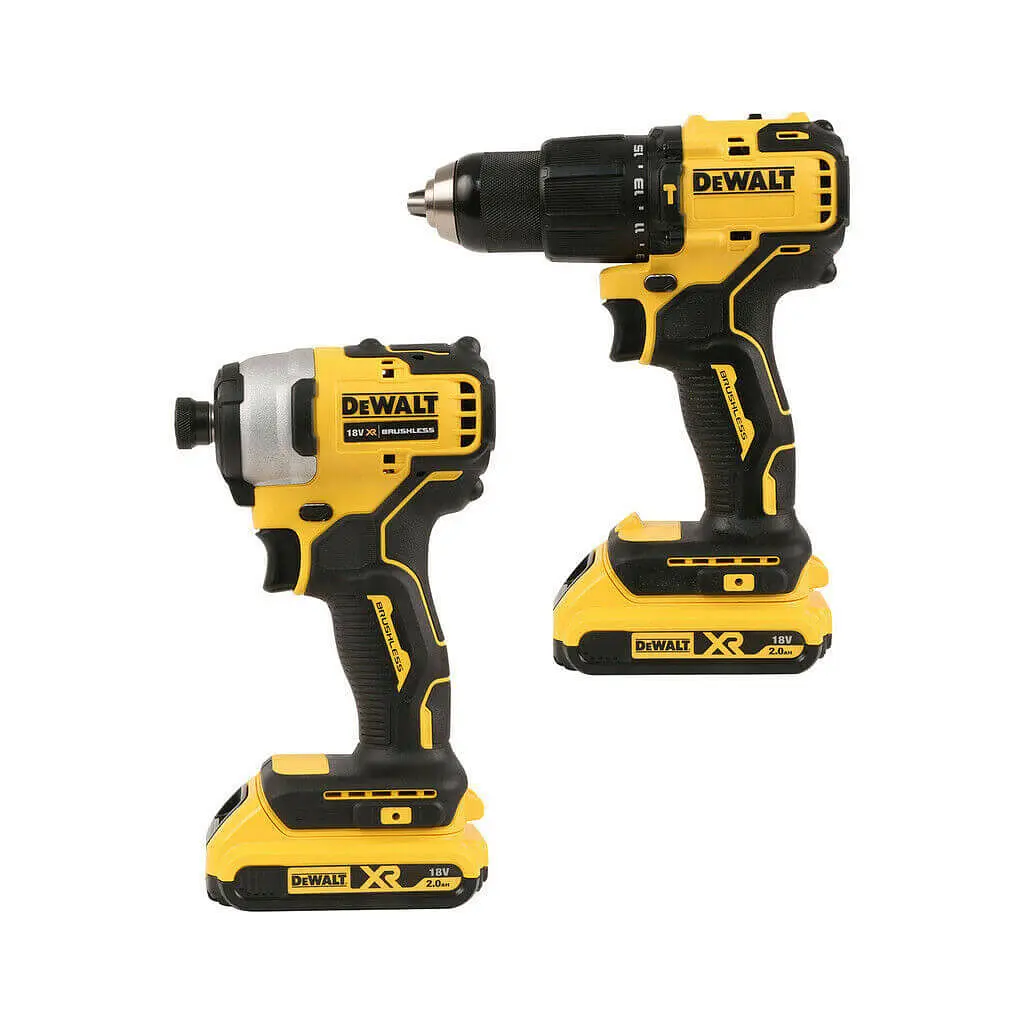 Набір електроіструментів DeWALT 2 од. 18 В XR Li-lon, вага 5.9 кг, кейс TSTAK, 2 АКБ та ЗП (DCK2062D2T) - фото 2