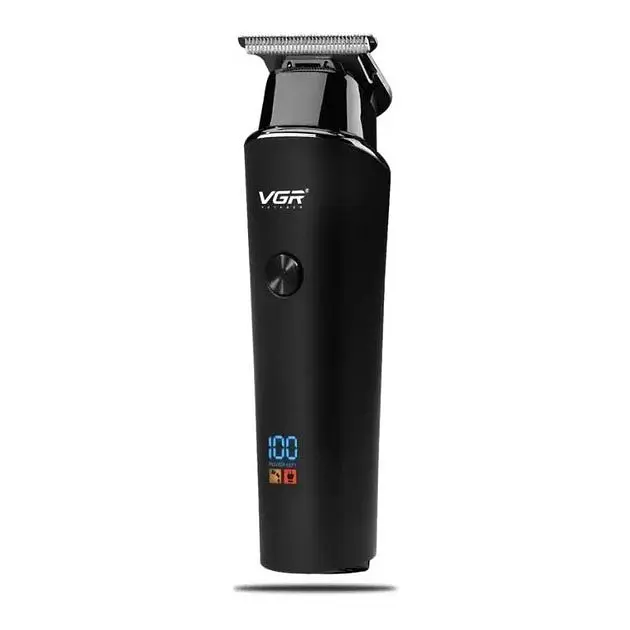 Машинка для стрижки волосся VGR V-937 LED-дисплей акумуляторна IPX5 2000mAh 5W Black - фото 2