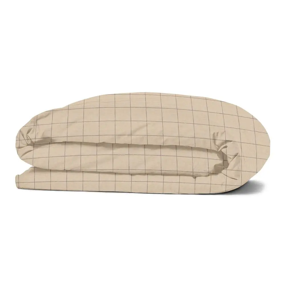 Комплект постільної білизни Cosas Beige geometry CS1 Євро бежевий (CellAshbeige_El-Graphite_200) - фото 7