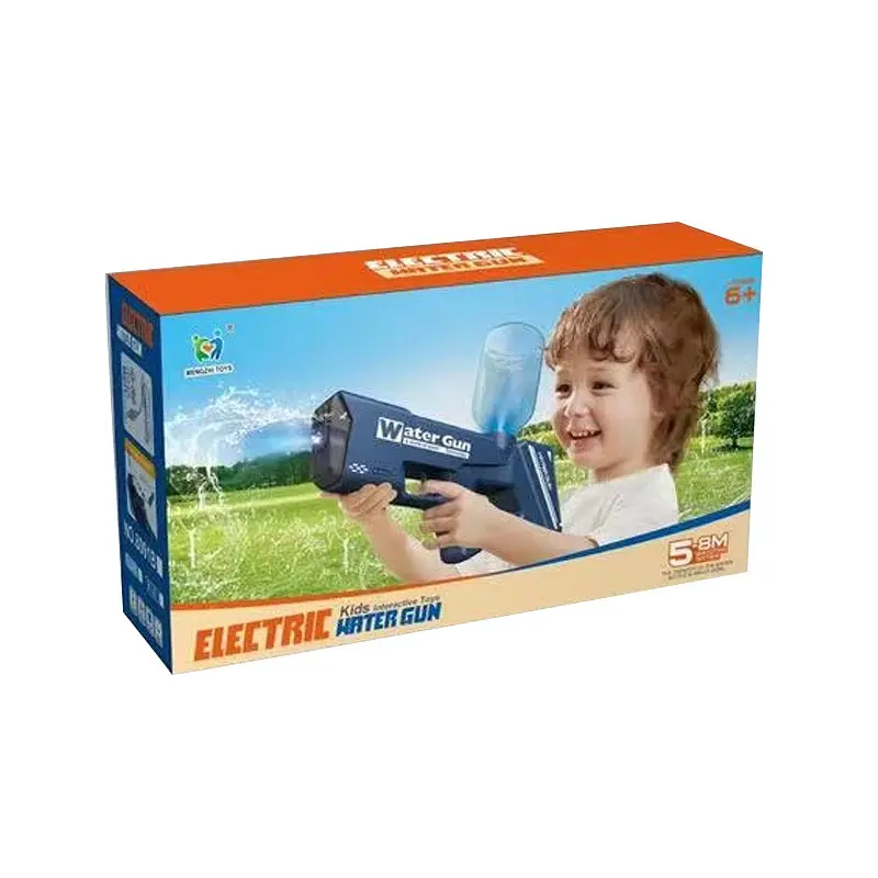 Водяний пістолет Water Gun 8001 (200ml) (3xAA не входят у комплект) Dark Blue - фото 3