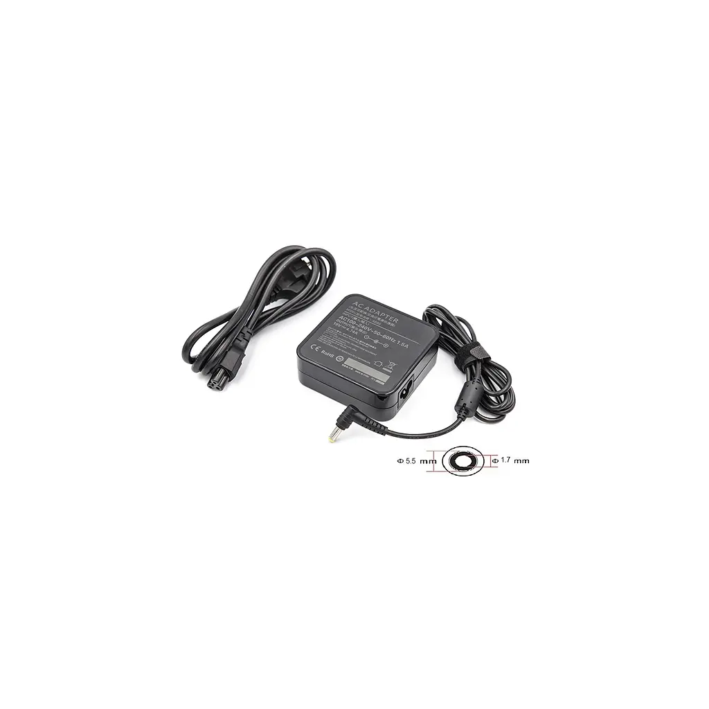 Блок живлення до ноутбука PowerPlant ACER 220V, 19V 90W 4.74A (5.5x1.7) (AC90F5517) - фото 3