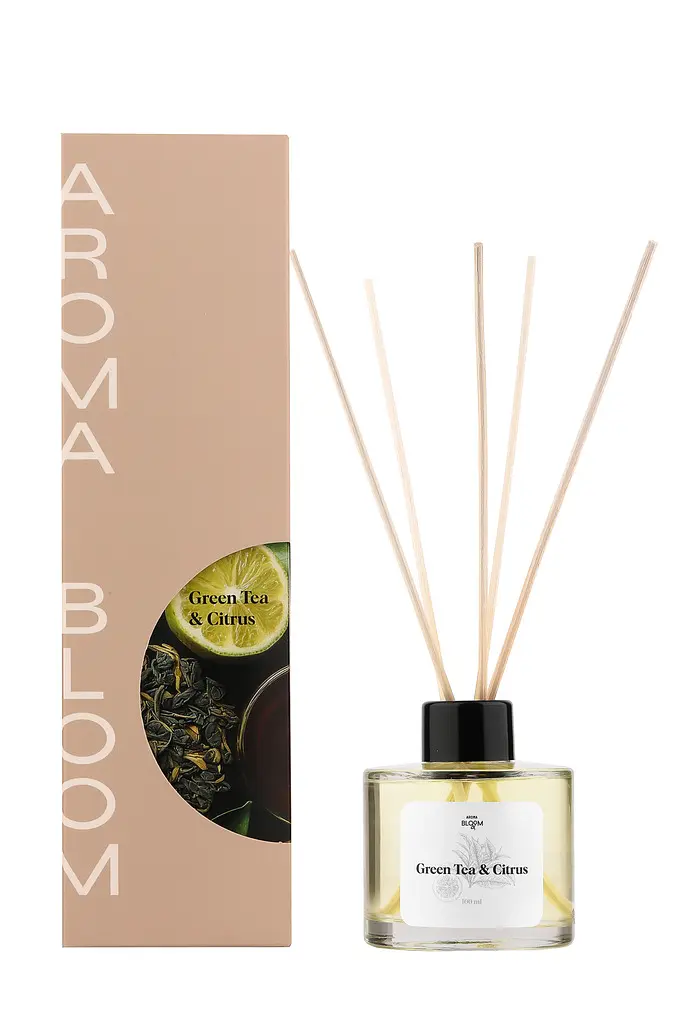 Аромадифузор для дому Aroma Bloom Green Tea & Citrus Зелений чай та цитрус 100 мл - фото 2
