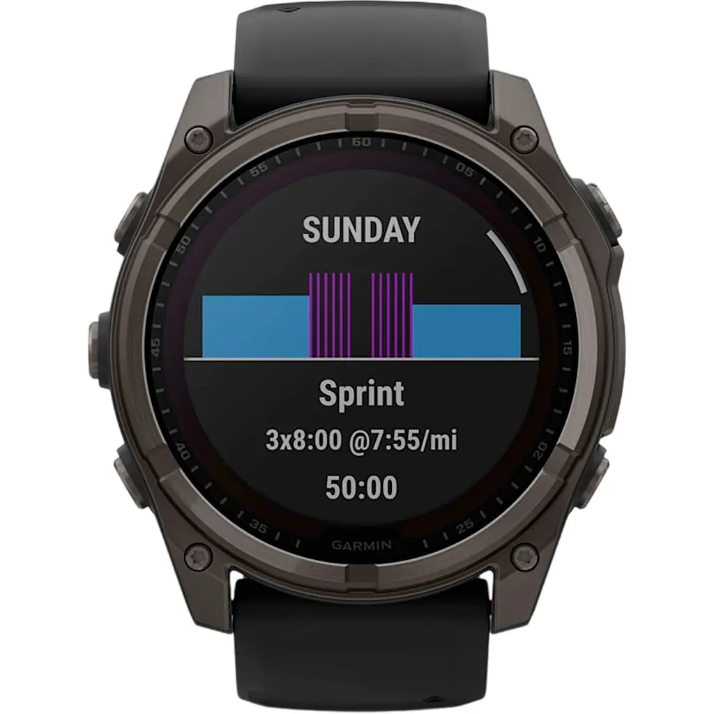 Смарт-часы Garmin Fenix 8 Solar Sapphire 51mm Carbon Gray DLC Titanium with Black/Pebble Gray Silicone Band (010-02907-10/11/70) [115055] - фото 7