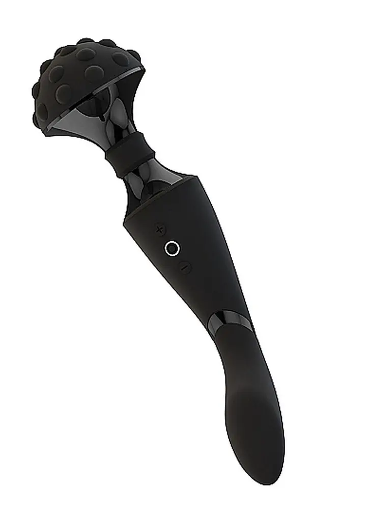 Вібромасажер Vive Shiatsu Bendable Massager Wand 28.6 см (чорний) - фото 4
