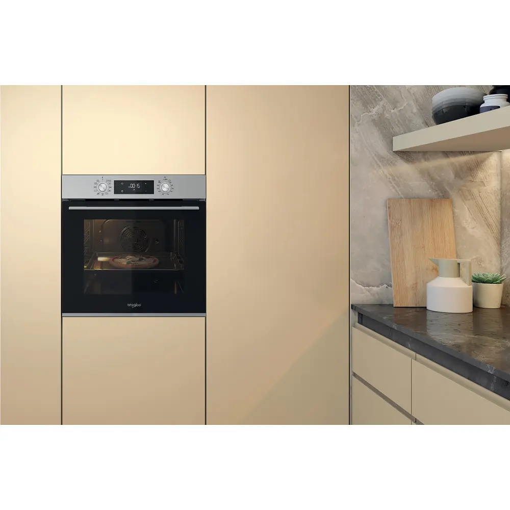 Духова шафа Whirlpool електрична 71 л, A+, дисплей, конвекція, телескопічні напрямні, нержавіюча сталь - фото 10