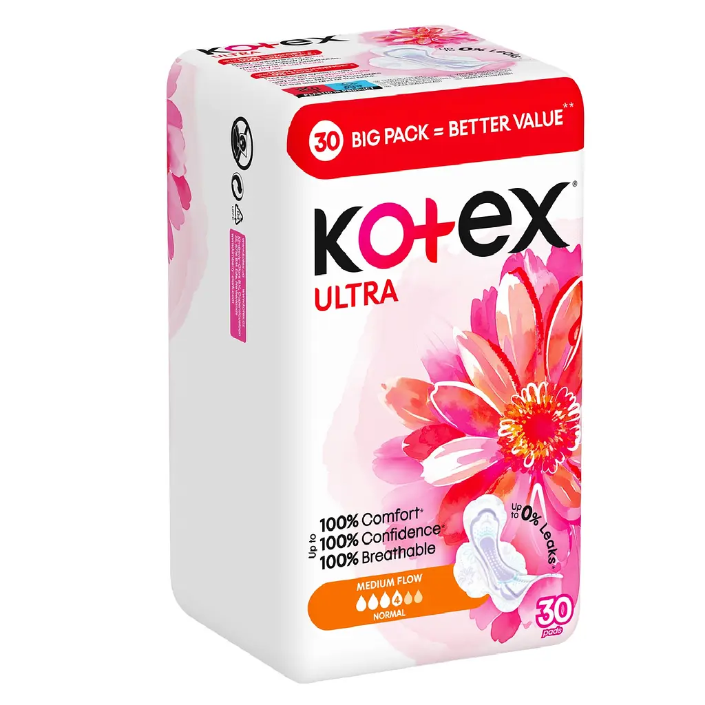 Прокладки гігієнічні Kotex Ultra Normal 60 шт. (2 уп. х 30 шт.) - фото 3