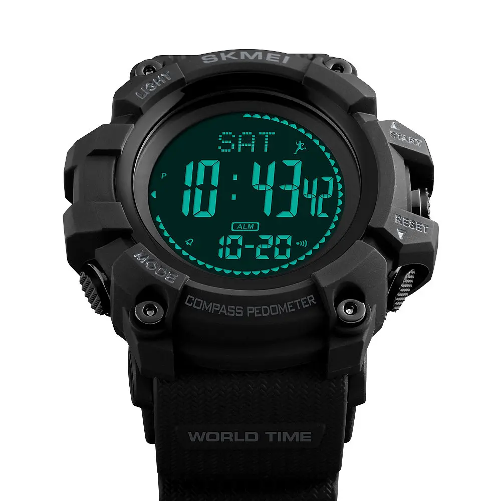 Наручний годинник чоловічий Skmei 1356 Black, 1356BK (12304) - фото 4