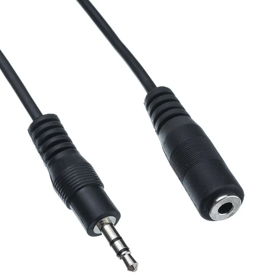 Кабель Piko 3.5 мм - 3.5 мм (M/F), 3 м, Black (1283126473920) - фото 2