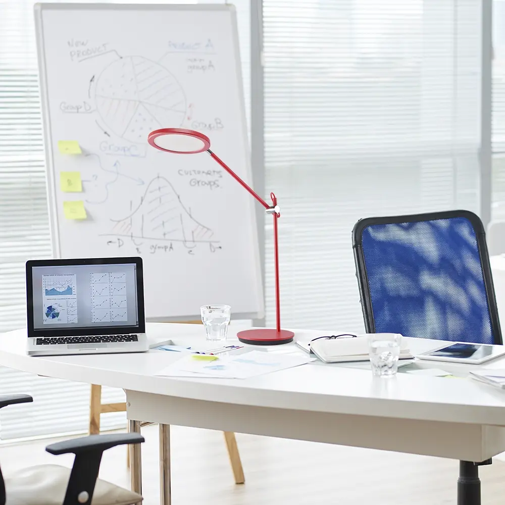Настольная лампа Videx LED VL-TF15R 20W 4100K красная (VL-TF15R) - фото 12
