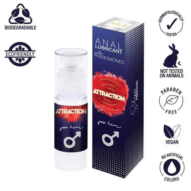 Смазка для анального секса MAI Attraction Anal for Him (50 мл) на водной основе с феромонами - фото 3