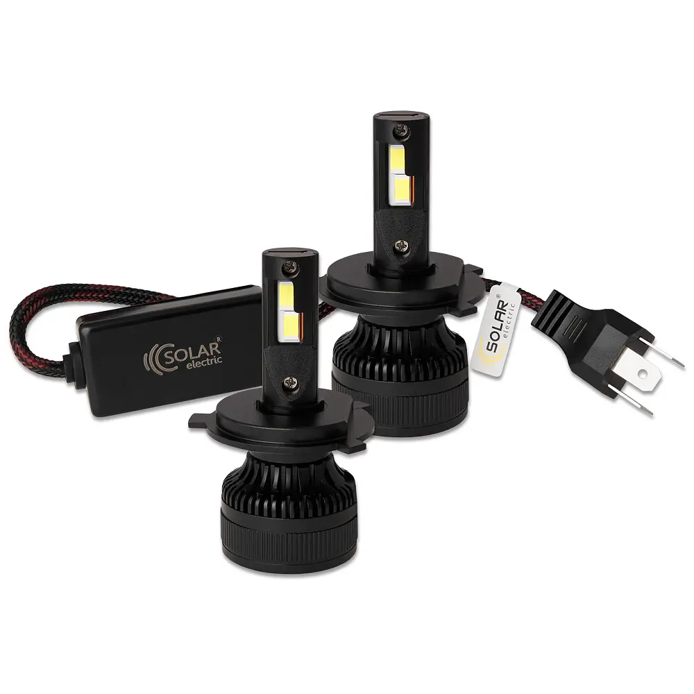 Автолампа Solar LED H4 12/24V 100W 9000 Lm 6500K CSP3570 2 шт. (8604S2) - фото 4
