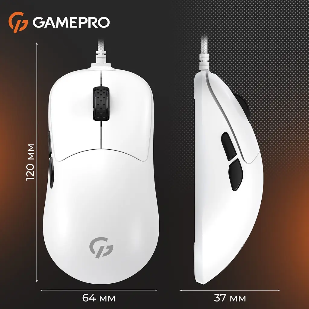 Миша GamePro ігрова біла (GM690W) - фото 7