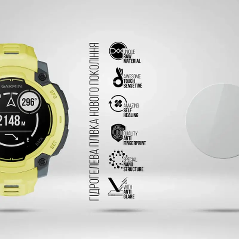Плівка захисна Armorstandart Matte hydrogel Garmin Instinct E 45mm 6 pcs (ARM92025) - фото 2