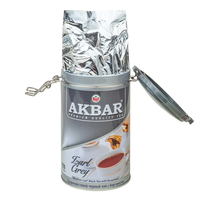 Чай цейлонський Akbar Earl Grey листовий з бергамотом 225 г - фото 3