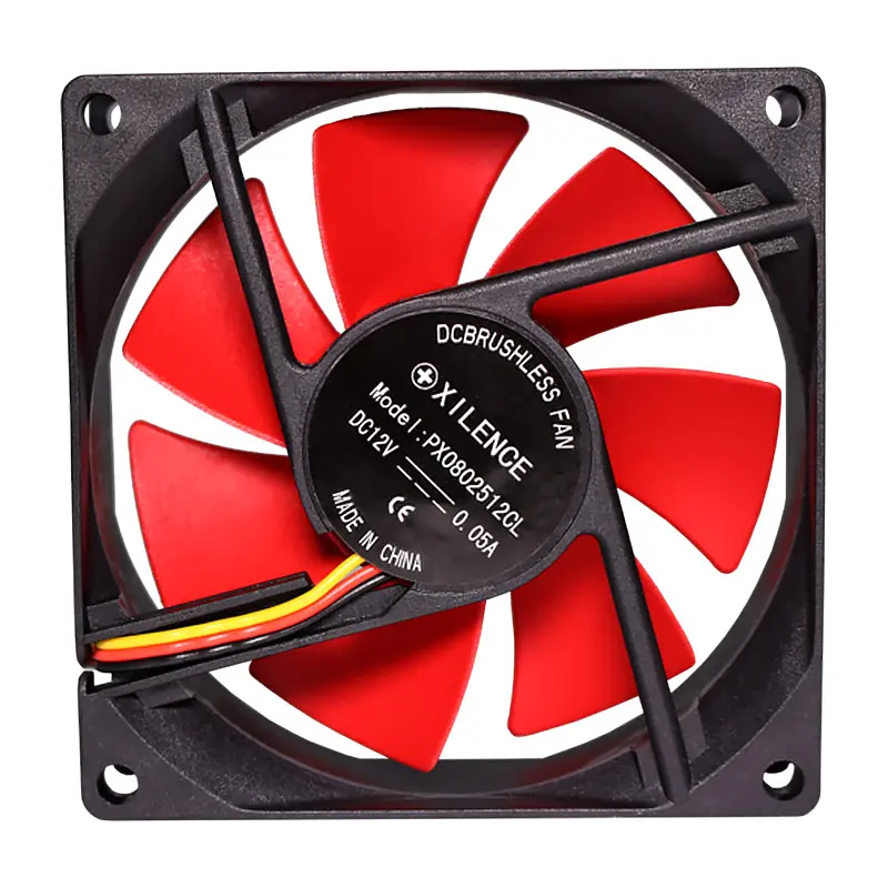 Вентилятор для корпуса 80mm Xilence XPF80.R black/red, Retail Box - фото 5