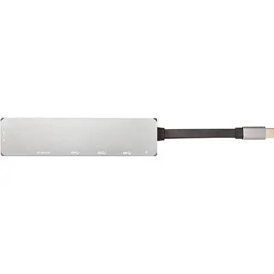 Концентратор PowerPlant USB 3.1 Type-C to USB Hub HDMI Card Reader (SD micro SD) (CA912094) - фото 2
