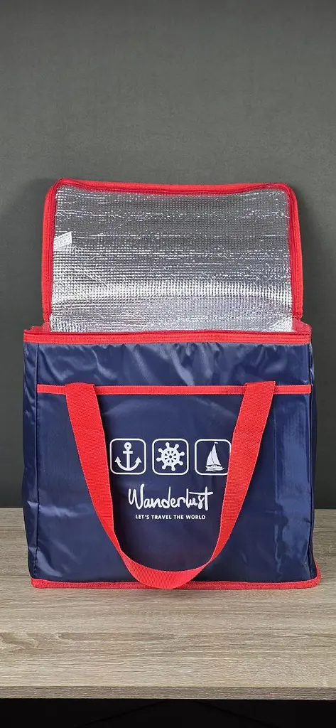 Термосумка Stenson Wanderlust R31039 35 л охолодження та збереження температури 44x23x28 см Синій - фото 5