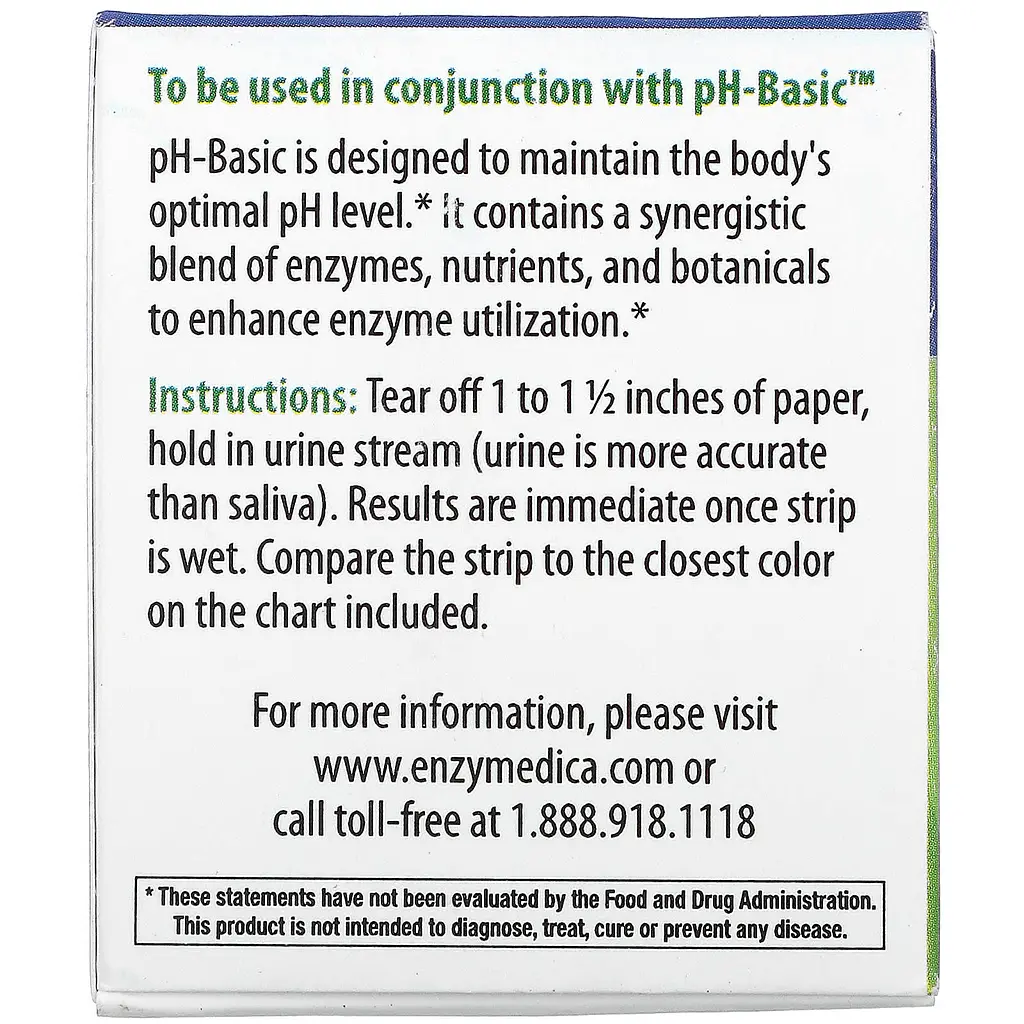 Тест-смужки для визначення pH Enzymedica pH-Strips 120 шт. - фото 2