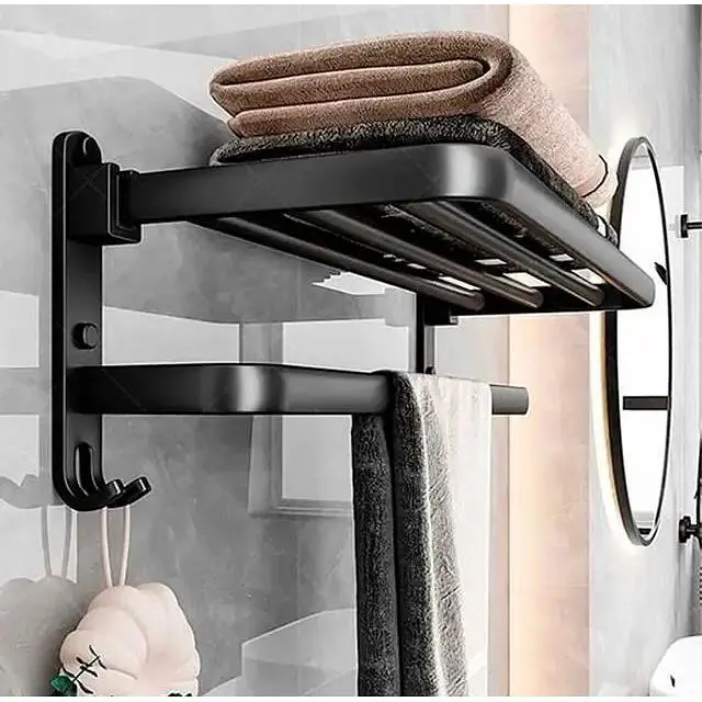 Тримач для рушників настінний металевий - фото 4
