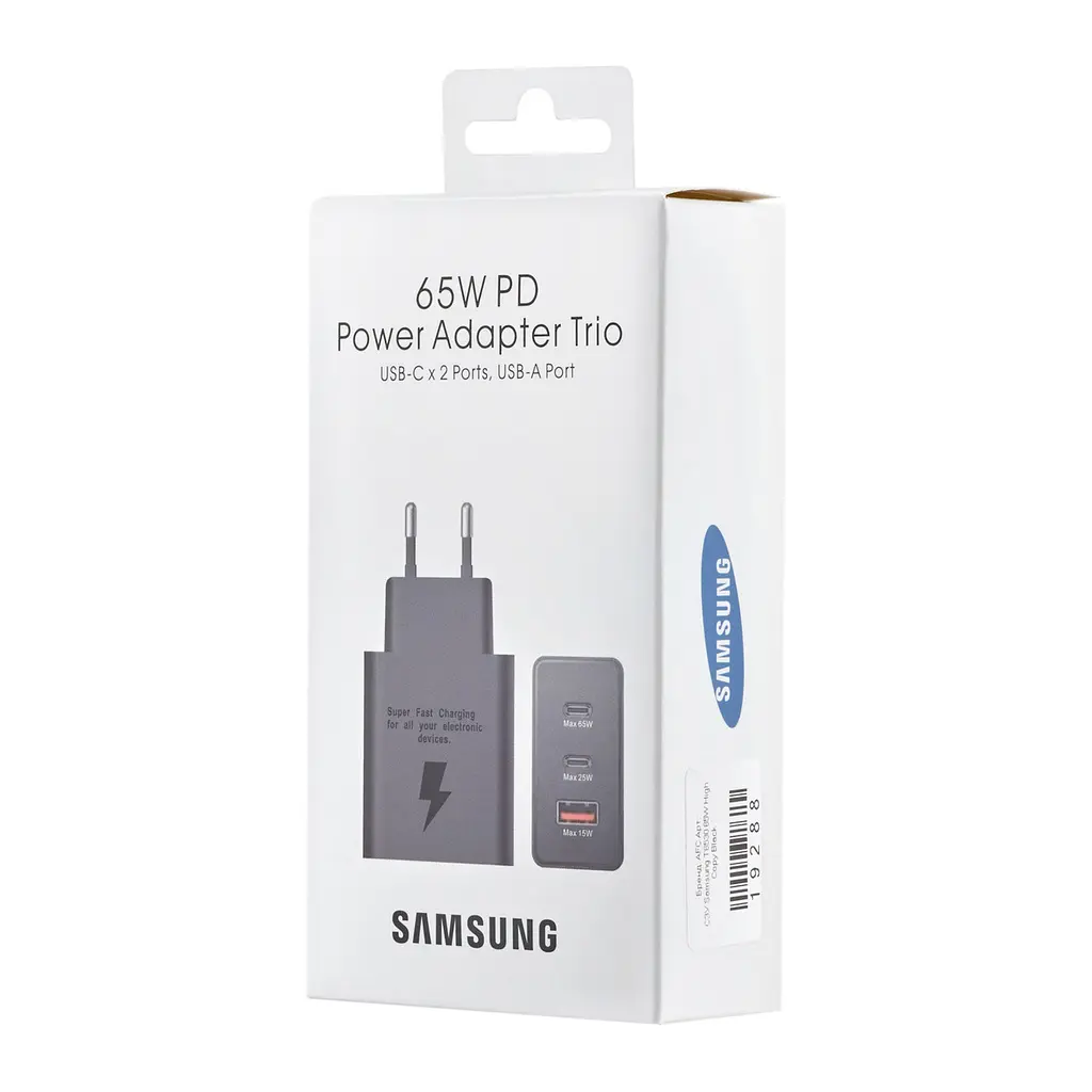 Зарядное устройство для OEM T6530 3 port 65W Trio (EP-T6530NBE-HC) черный - фото 2