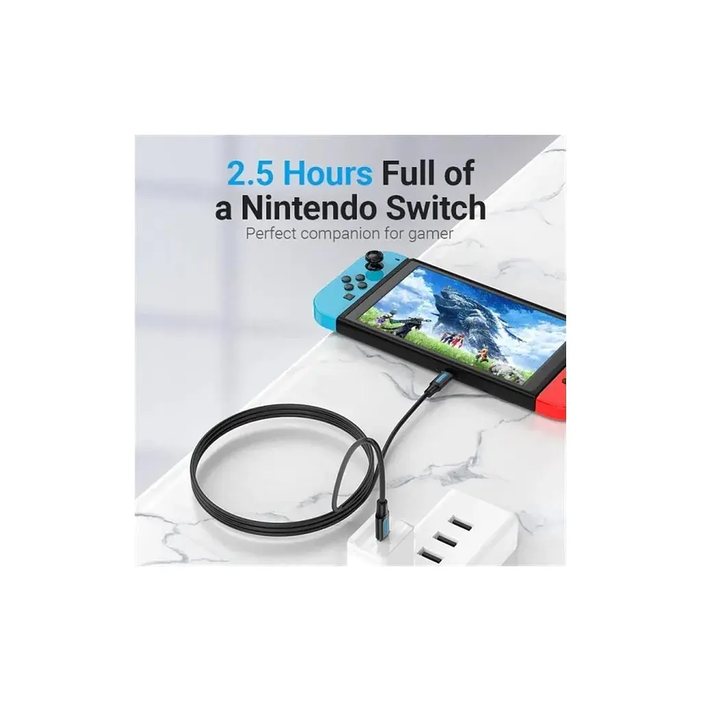 Дата кабель USB-C to USB-C 1.5m 5A black Vention (COTBG) - фото 8
