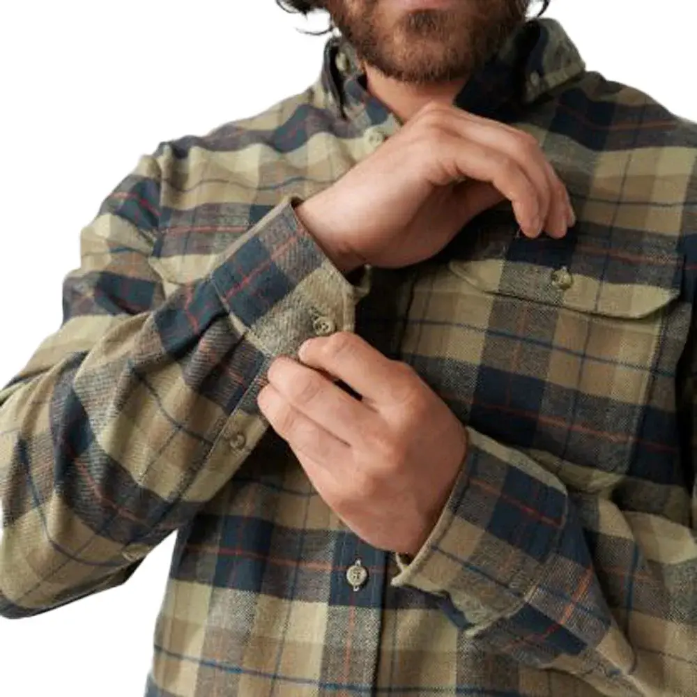 Сорочка Fjallraven Singi Heavy Flannel Shirt L Dark navy/buckwheat brown - фото 3