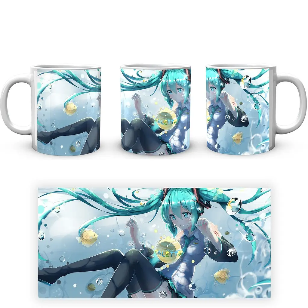 Кухоль GeekLand Hatsune Miku Хацуне Міку HM 02.09 330 мл білий - фото 4