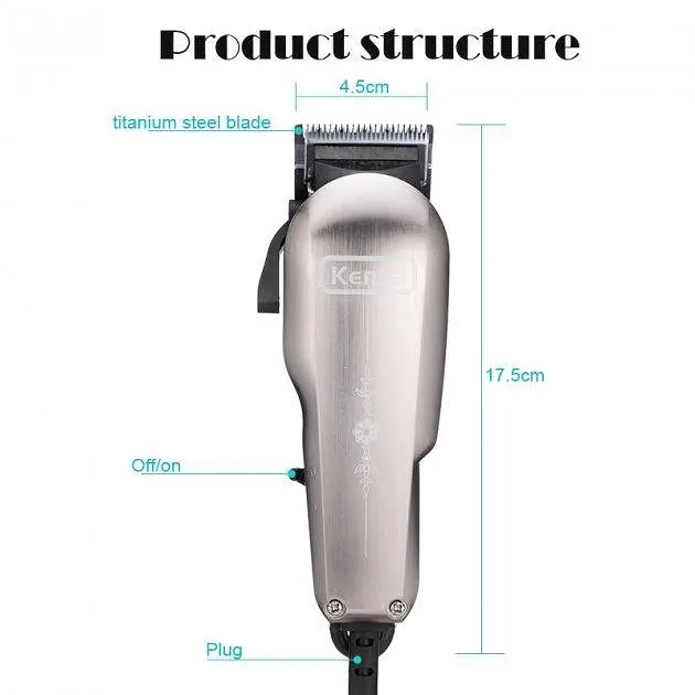 Машинка Kemei Km-1030 для стрижки волос - фото 7