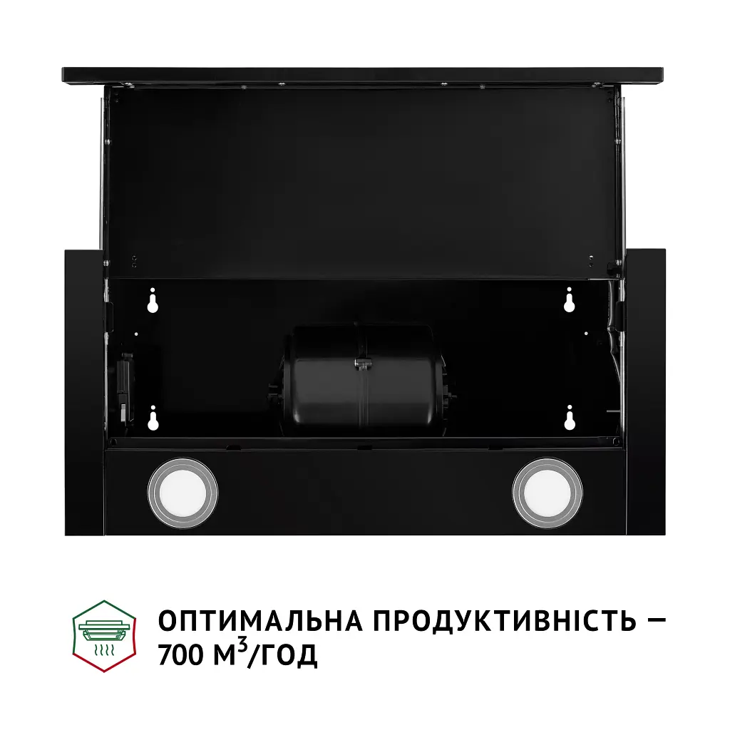 Витяжка телескопічна Perfelli TL 6212 Full BL 700 LED - фото 8