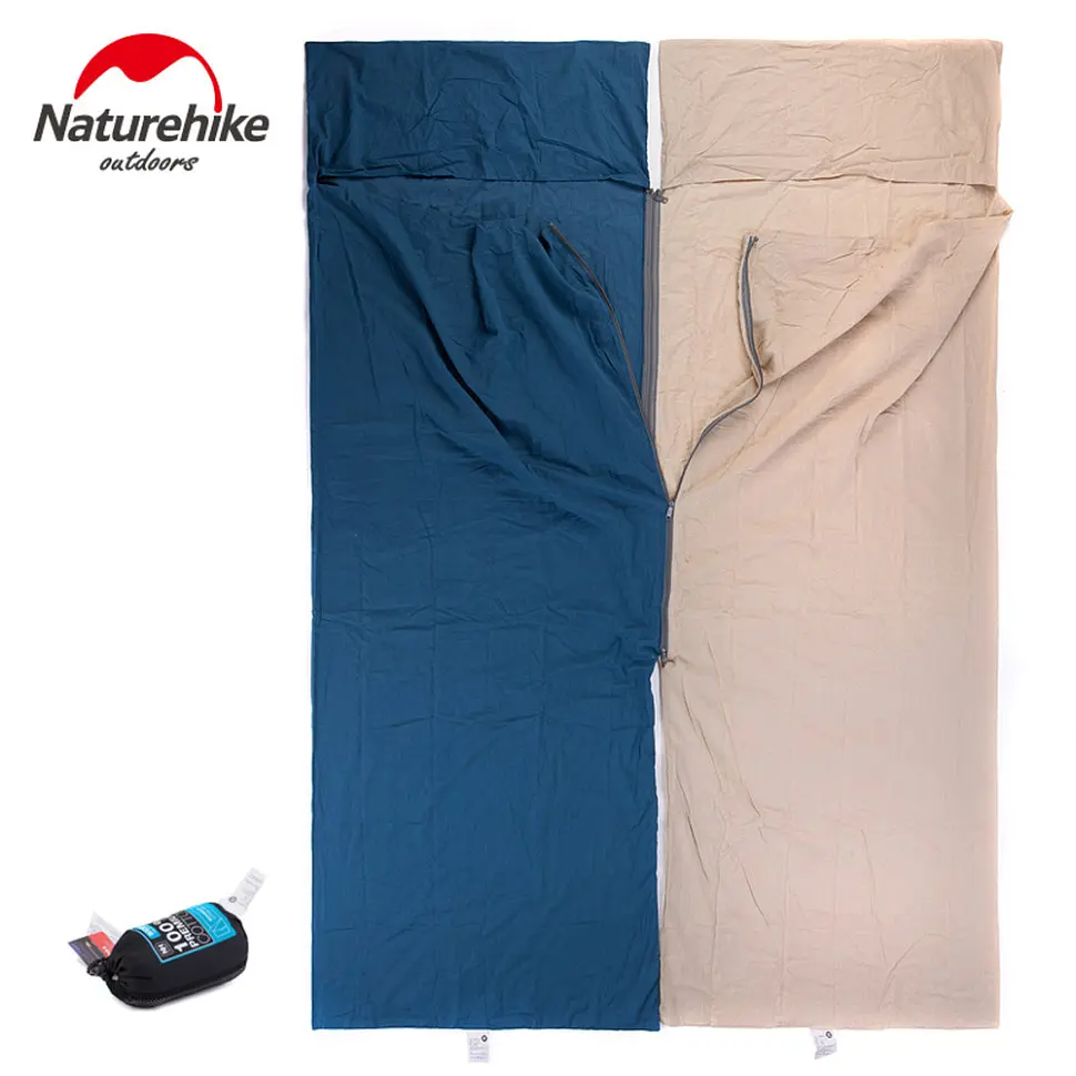 Подкладка для спального мешка Naturehike NH15S012-D, хлопок, синий - фото 7