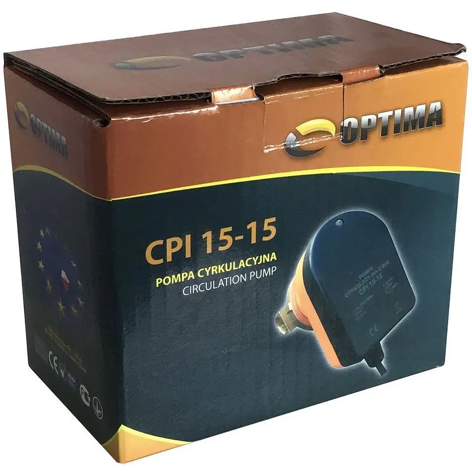 Насос рециркуляційний Optima CPI 15-15 84 мм + кабель з вилкою - фото 8
