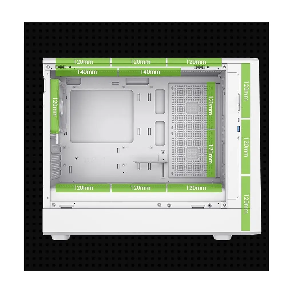 Корпус для ПК Gamemax Claw 360 WH - фото 2