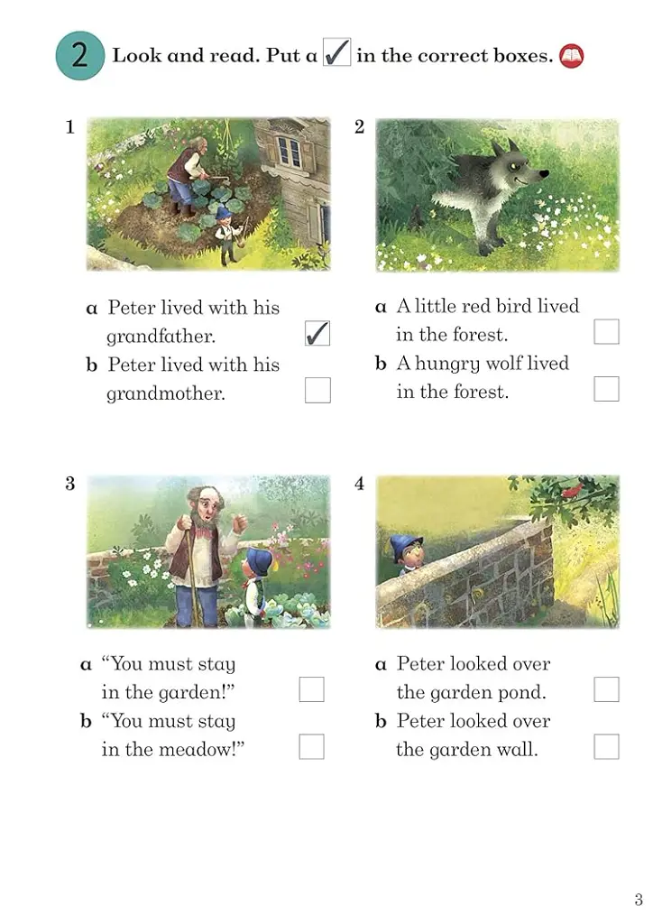 Ladybird Readers 4 Peter and the Wolf Activity Book - - фото 3
