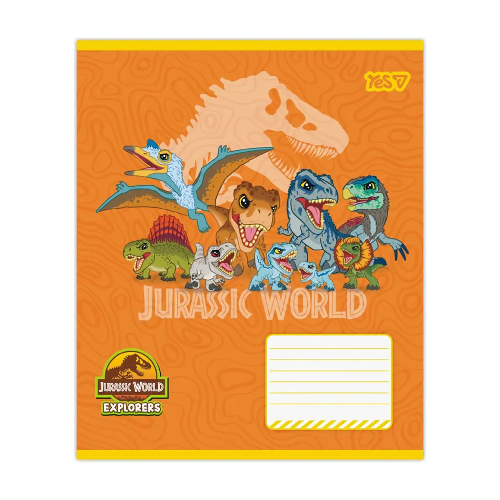 Зошит Yes Jurassic World Dino А5 12 аркушів клітинка (768711), в асортименті - фото 2