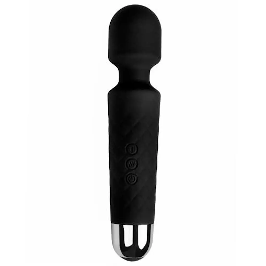 Вібромасажер EasyToys, 20 см (чорний)
