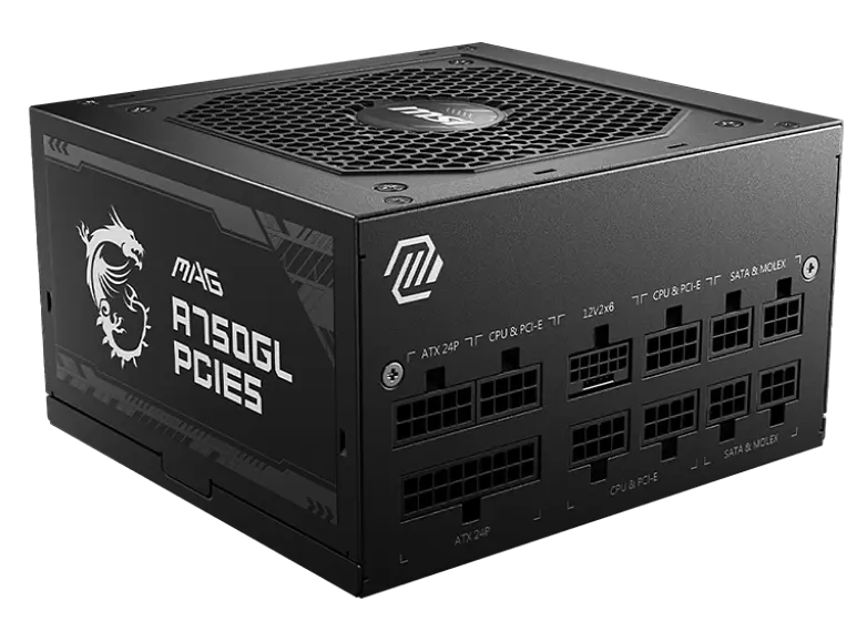 Блок живлення MSI MAG A750GL PCIE5 750W 80+ Gold (MAG A750GL PCIE5) - фото 3