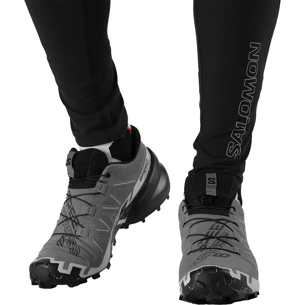 Кроссовки Salomon outdoor Speedcross 6 9 Quiet Shade/Black/Pearl Blue - фото 7