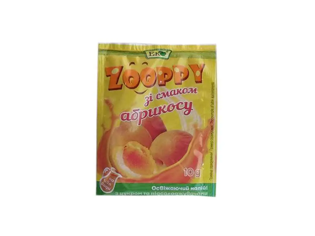 Напій ЭКО 10г абрикосу Zooppy зі смаком Ф625