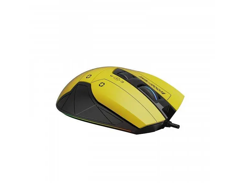 Миша A4Tech W70 Max Bloody (Punk Yellow) - фото 2