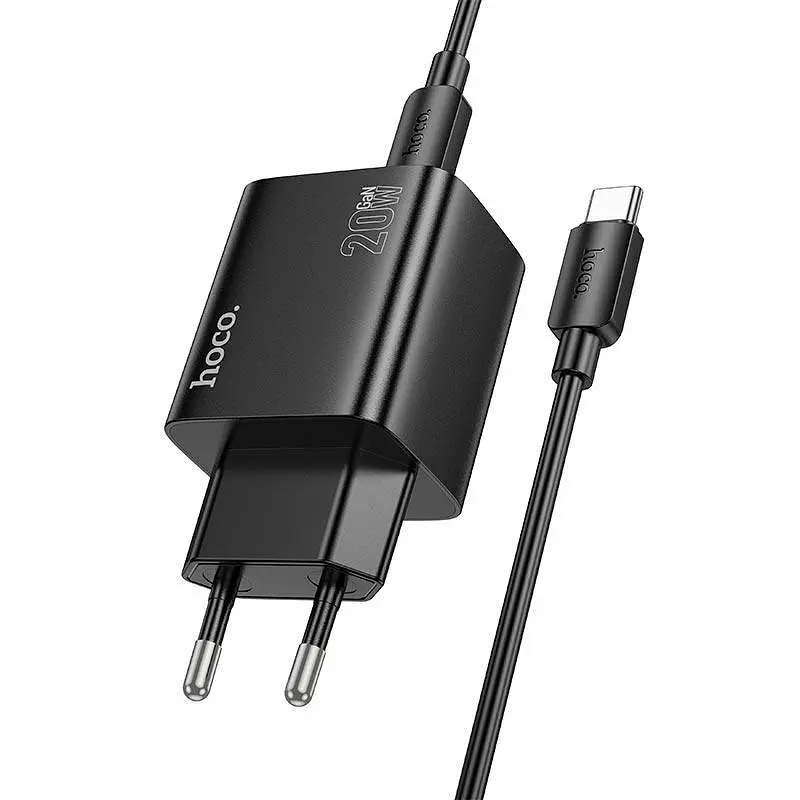 Адаптер сетевой HOCO Type-C to Type-C Cable Fundador four-port charger set N55 |2USB/2Type-C, 20W/3A, PD/QC| - фото 2