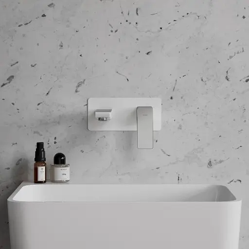 Смеситель для умывальника Omnires Parma chrome/white PM7415CRB Белый - фото 2