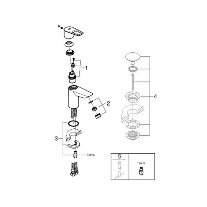 Змішувач Grohe S-Size BauLoop New (23337001) - фото 6