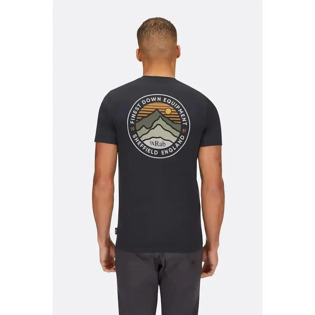 Футболка Rab Basecamp 3 Peak Tee Beluga L (1033-RB QCC-05-BEL-LRG) - фото 2