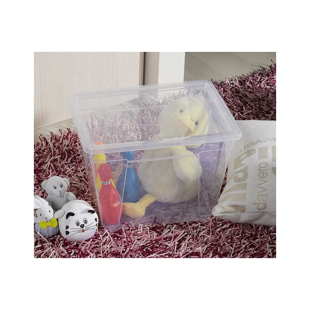 Контейнер для зберігання DEA home Easy прямокутний на колесах Прозорий 20 л (20078) - фото 2