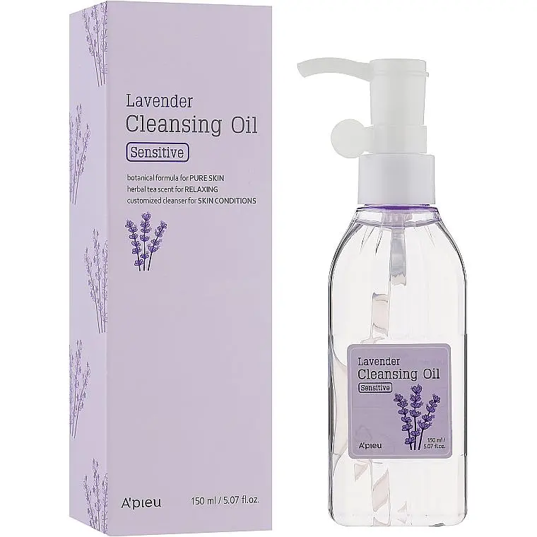 Гідрофільна олія для обличчя A'PIEU Lavender Cleansing Oil з лавандою, 150 мл - фото 2